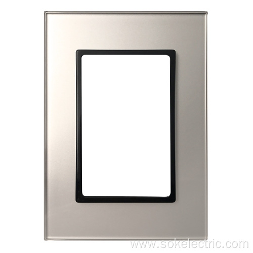 High Quality Glass Front Panel Aristocratic Style Switch Frame